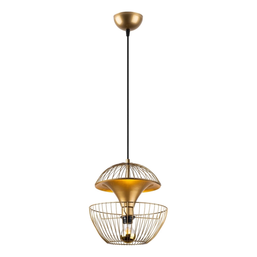 Hanglamp aan een koord TELMANDER 1xE27/40W/230V goud