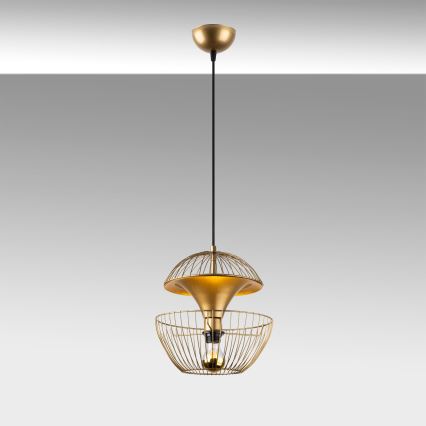 Hanglamp aan een koord TELMANDER 1xE27/40W/230V goud