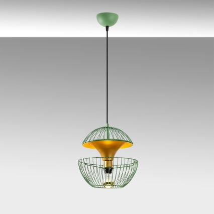 Hanglamp aan een koord TELMANDER 1xE27/40W/230V groen
