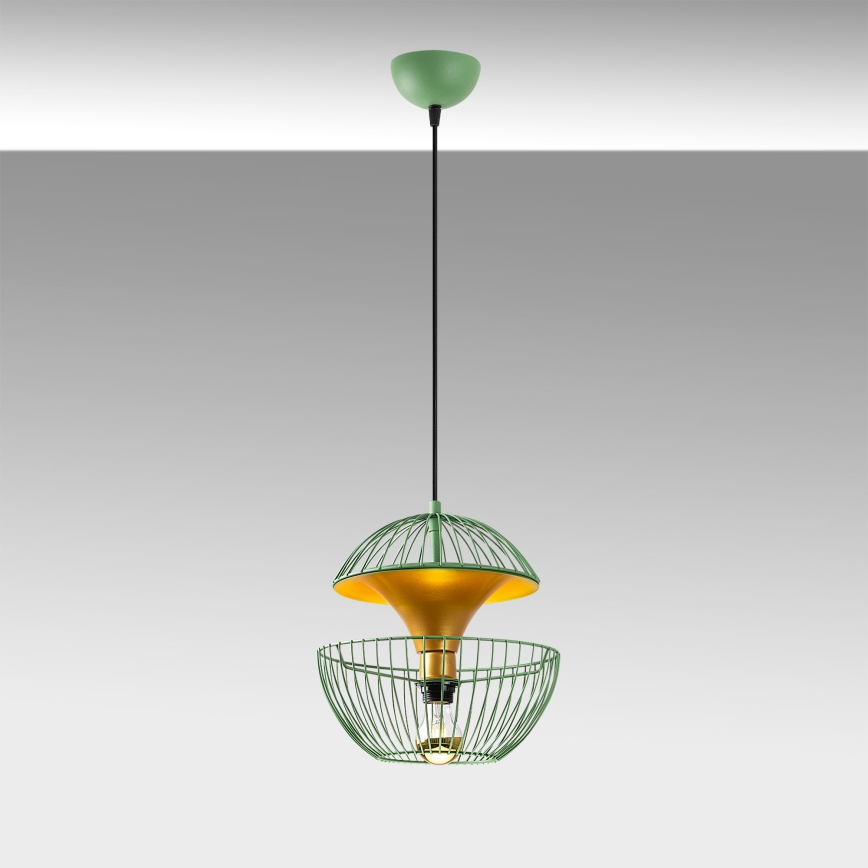 Hanglamp aan een koord TELMANDER 1xE27/40W/230V groen