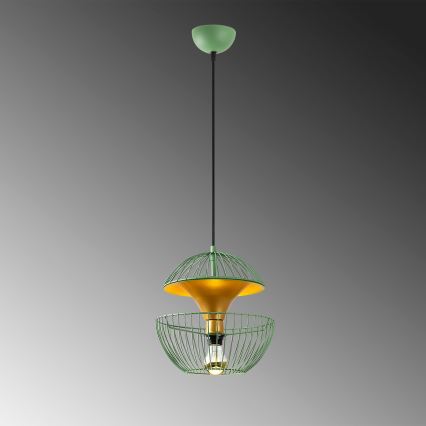 Hanglamp aan een koord TELMANDER 1xE27/40W/230V groen