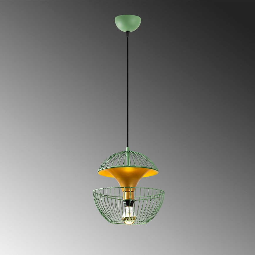 Hanglamp aan een koord TELMANDER 1xE27/40W/230V groen