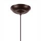 Hanglamp aan een koord TINA 1xE27/60W/230V brons