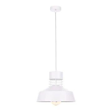Hanglamp aan een koord TITANIUM 1xE27/60W/230V wit