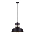 Hanglamp aan een koord TITANIUM 1xE27/60W/230V zwart/goud