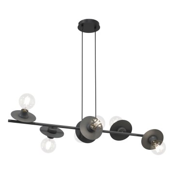 Hanglamp aan een koord TOKEN 6xE27/15W/230V zwart
