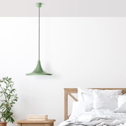 Hanglamp aan een koord TOM 1xE27/40W/230V groen