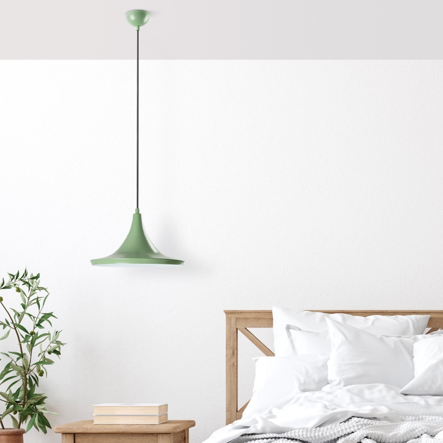 Hanglamp aan een koord TOM 1xE27/40W/230V groen
