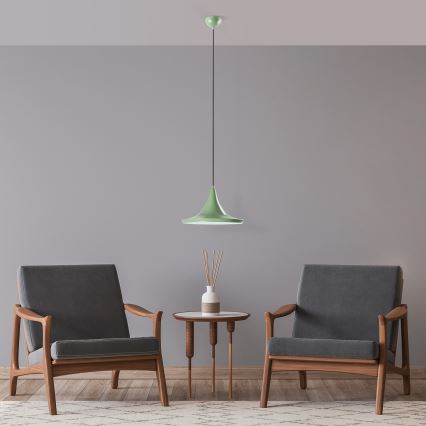 Hanglamp aan een koord TOM 1xE27/40W/230V groen