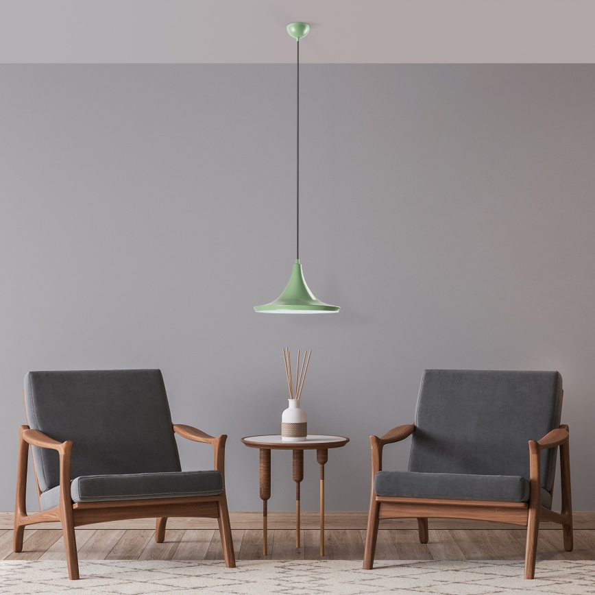 Hanglamp aan een koord TOM 1xE27/40W/230V groen