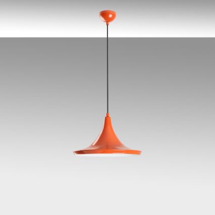Hanglamp aan een koord TOM 1xE27/40W/230V oranje