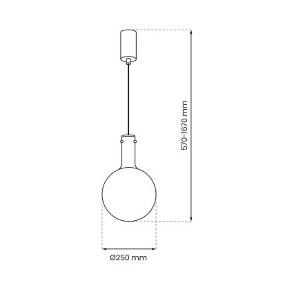 Hanglamp aan een koord TORONTO 1xGU10/8W/230V grijs