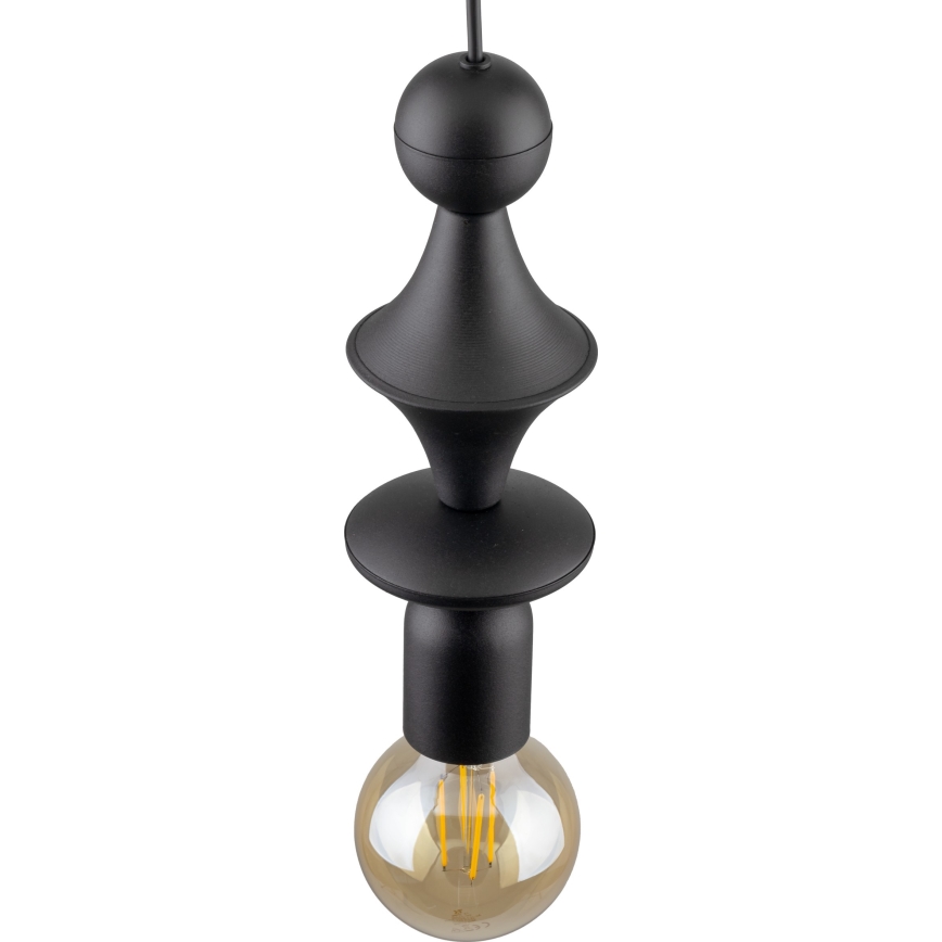 Hanglamp aan een koord TOWER 1xE27/15W/230V zwart
