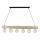 Hanglamp aan een koord TRABO 6xE27/60W/230V grenen