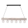 Hanglamp aan een koord TRABO 6xE27/60W/230V grenen