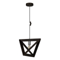 Hanglamp aan een koord TRIGONON 1xE27/60W/230V beuken