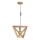 Hanglamp aan een koord TRIGONON 1xE27/60W/230V mat eiken