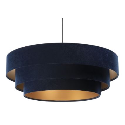 Hanglamp aan een koord TRINITI 1xE27/60W/230V blauw/geel