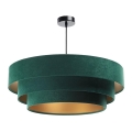 Hanglamp aan een koord TRINITI 1xE27/60W/230V groen/goud