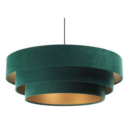 Hanglamp aan een koord TRINITI 1xE27/60W/230V groen/goud