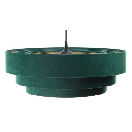 Hanglamp aan een koord TRINITI 1xE27/60W/230V groen/goud