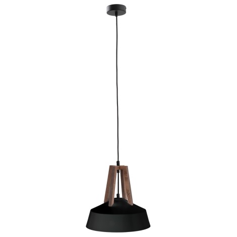 Hanglamp aan een koord TRIXI 1xE27/60W/230V zwart/bruin