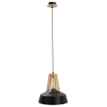 Hanglamp aan een koord TRIXI 1xE27/60W/230V zwart/bruin