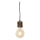 Hanglamp aan een koord TRONCO 1xE27/40W/230V