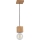 Hanglamp aan een koord TRONGO 1xE27/60W/230V eiken