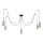 Hanglamp aan een koord TUBE 5xE27/15W/230V spin zwart/glanzend chroom
