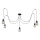 Hanglamp aan een koord TUBE 5xE27/15W/230V spin zwart