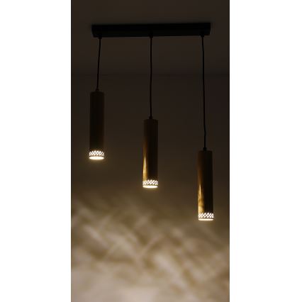 Hanglamp aan een koord TUBO 3xGU10/25W/230V