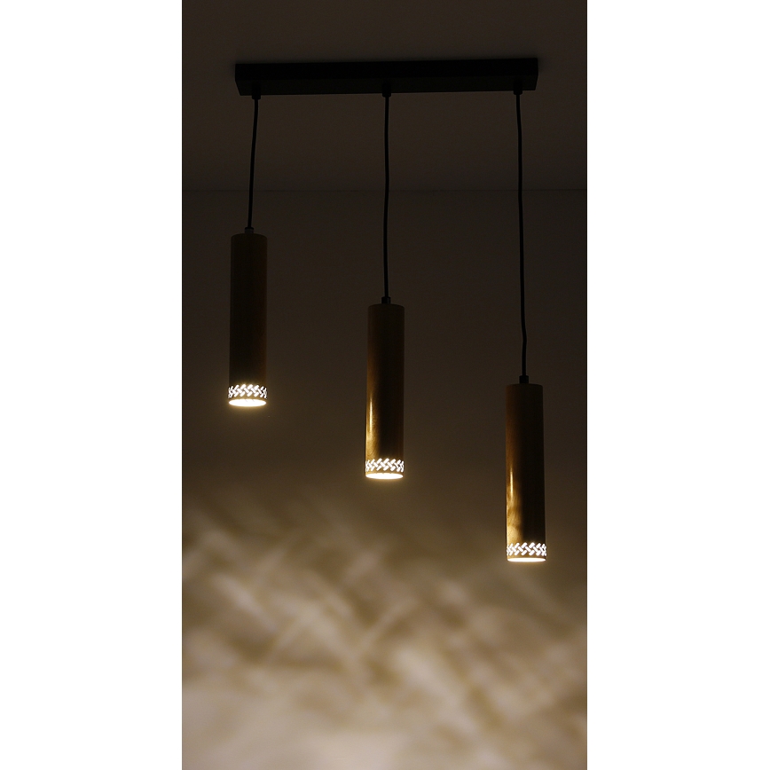 Hanglamp aan een koord TUBO 3xGU10/25W/230V