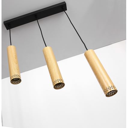 Hanglamp aan een koord TUBO 3xGU10/25W/230V