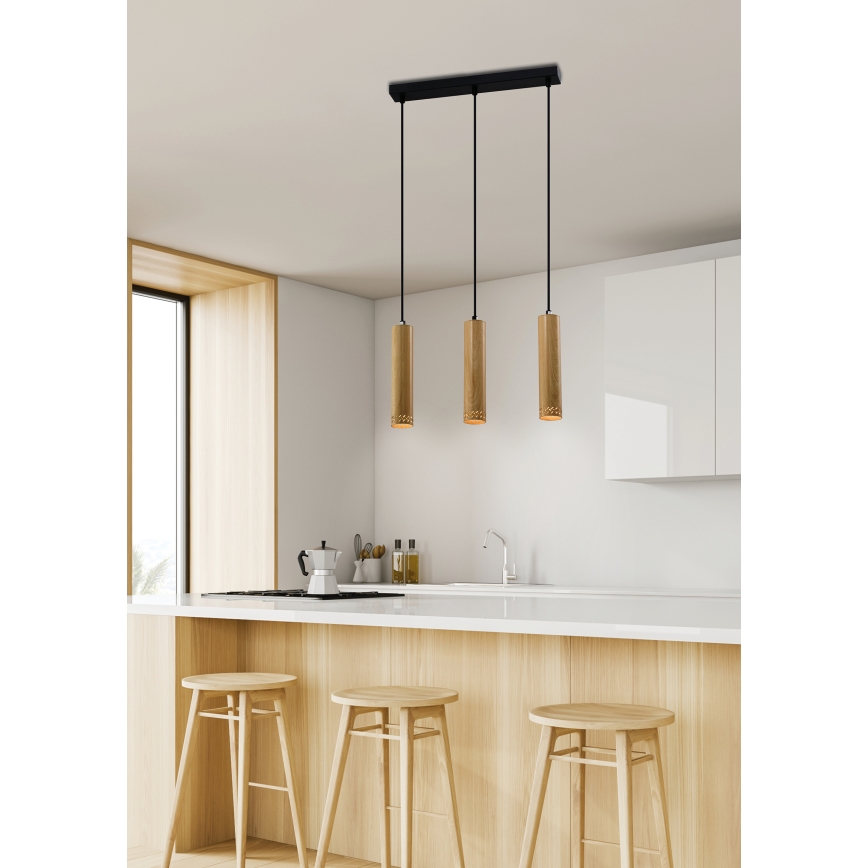 Hanglamp aan een koord TUBO 3xGU10/25W/230V