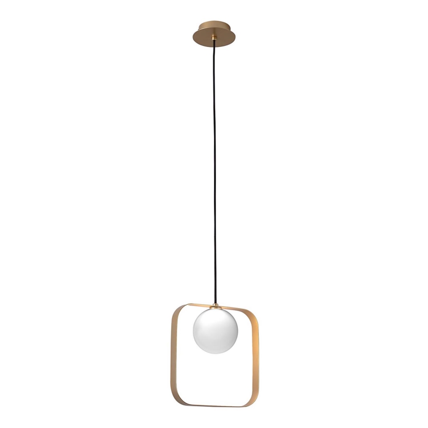 Hanglamp aan een koord TULA 1xG9/28W/230V hoekig goud