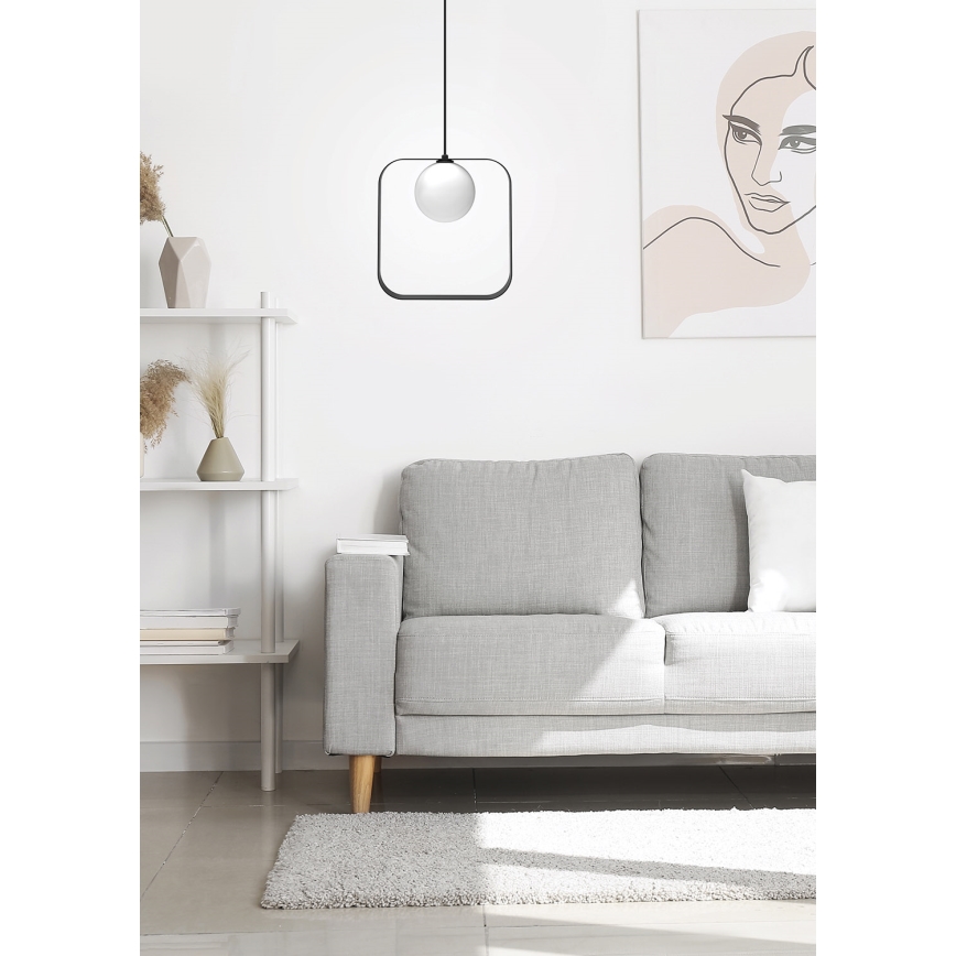 Hanglamp aan een koord TULA 1xG9/28W/230V hoekig zwart