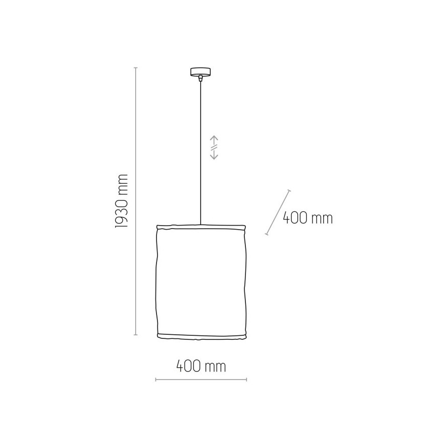 Hanglamp aan een koord TULUM 1xE27/15W/230V