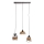 Hanglamp aan een koord TUNIS 4xE27/40W/230V zwart/bruin