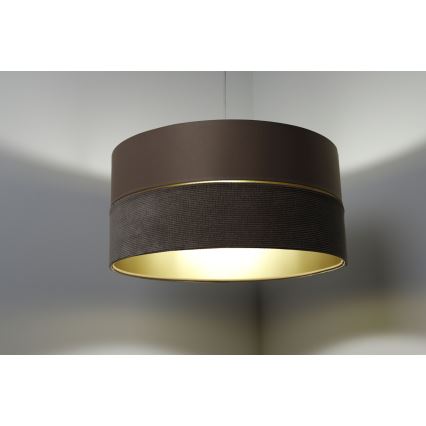 Hanglamp aan een koord TWIST 1xE27/60W/230V beige/goud