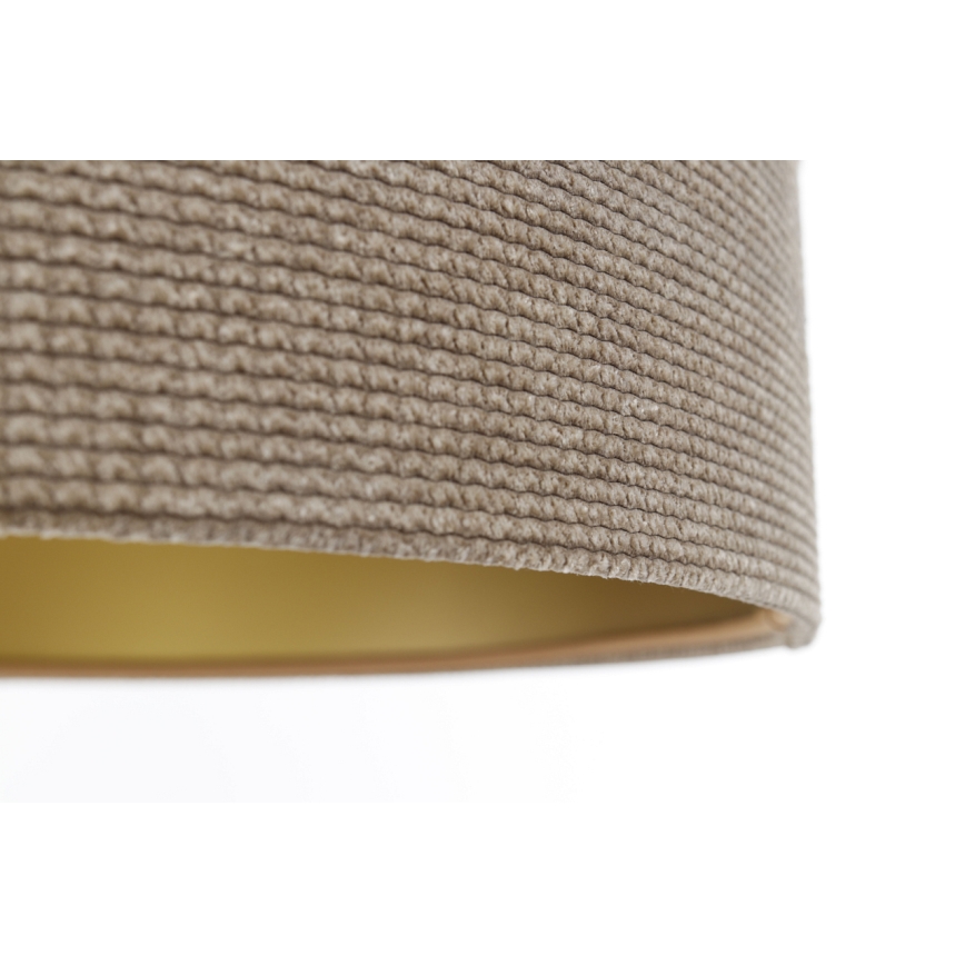 Hanglamp aan een koord TWIST 1xE27/60W/230V beige/goud
