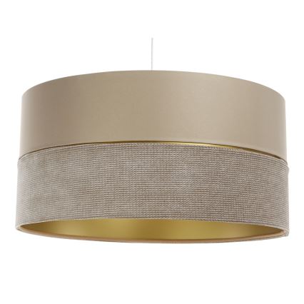 Hanglamp aan een koord TWIST 1xE27/60W/230V beige/goud