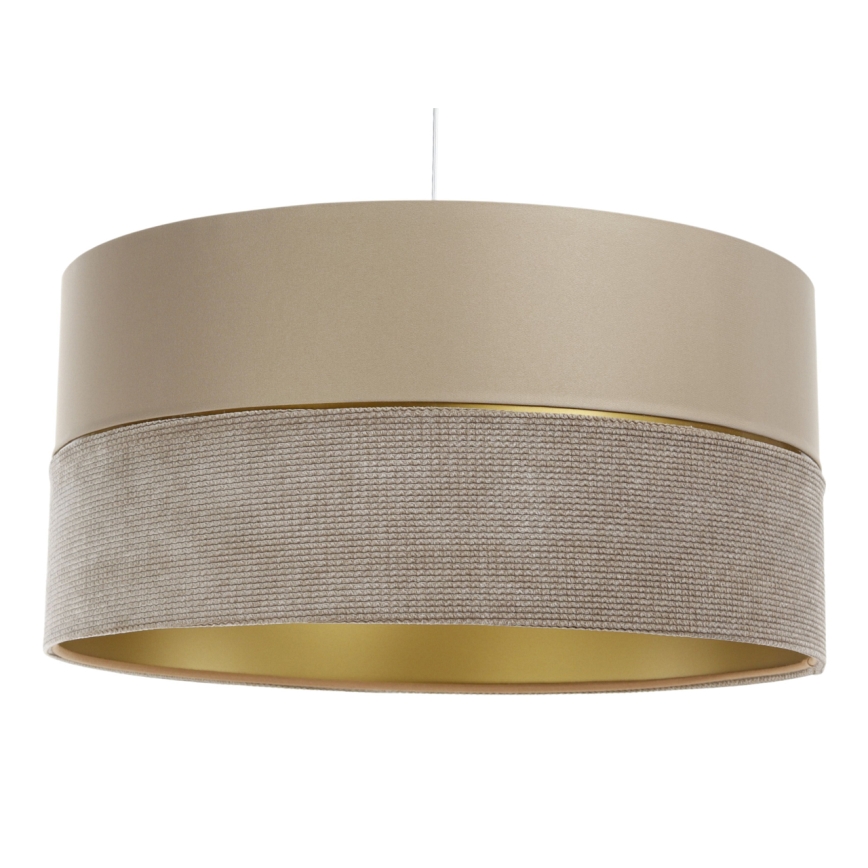 Hanglamp aan een koord TWIST 1xE27/60W/230V beige/goud