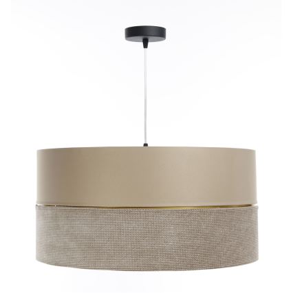 Hanglamp aan een koord TWIST 1xE27/60W/230V beige/goud
