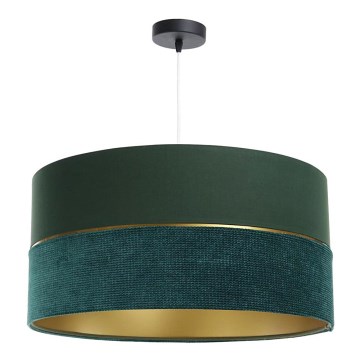 Hanglamp aan een koord TWIST 1xE27/60W/230V groen/goud