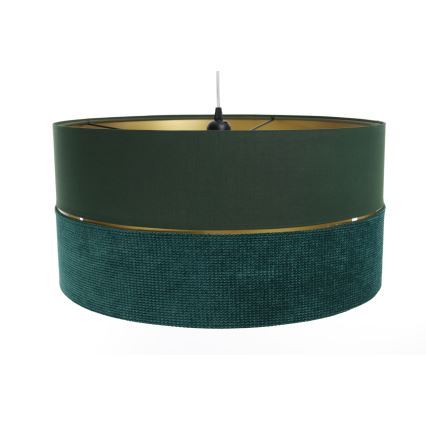 Hanglamp aan een koord TWIST 1xE27/60W/230V groen/goud