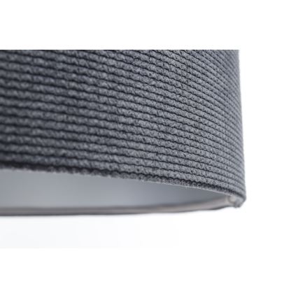 Hanglamp aan een koord TWIST 1xE27/60W/230V zwart/grijs/zilver