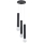 Hanglamp aan een koord TWISTER 3xE27/60W/230V diameter 28 cm zwart