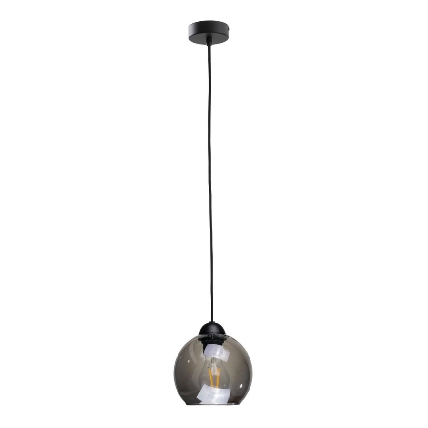 Hanglamp aan een koord UNO 1xE27/60W/230V zwart/gerookt