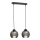 Hanglamp aan een koord UNO 2xE27/60W/230V zwart